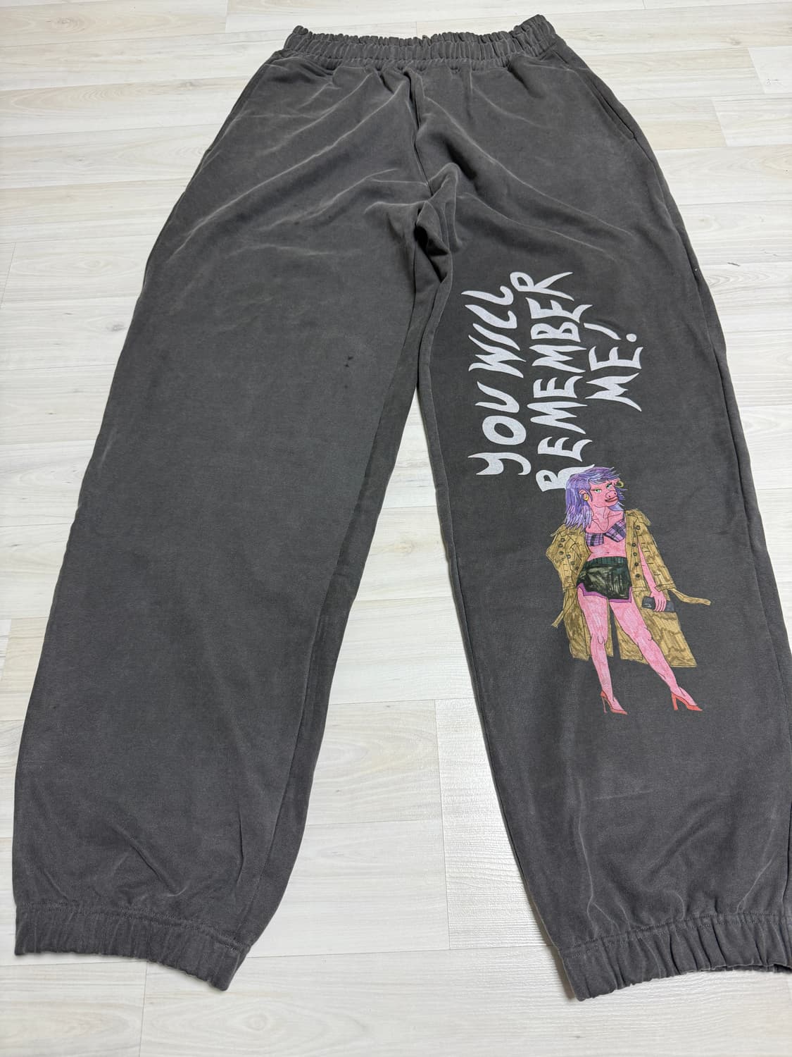 오들리 워크샵 X MARA HEUER 피기 조거 팬츠 다크 그레이 상품이미지9