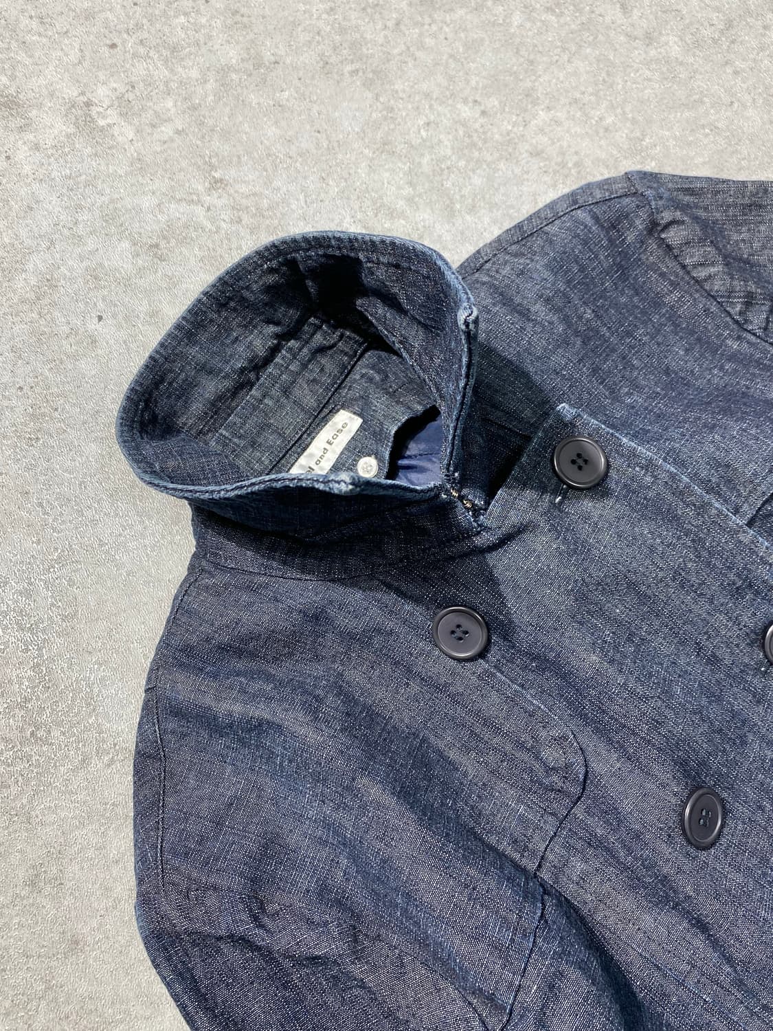 [M] Feel and Ease 재패니즈 빈티지 더블 데님자켓 상품이미지5