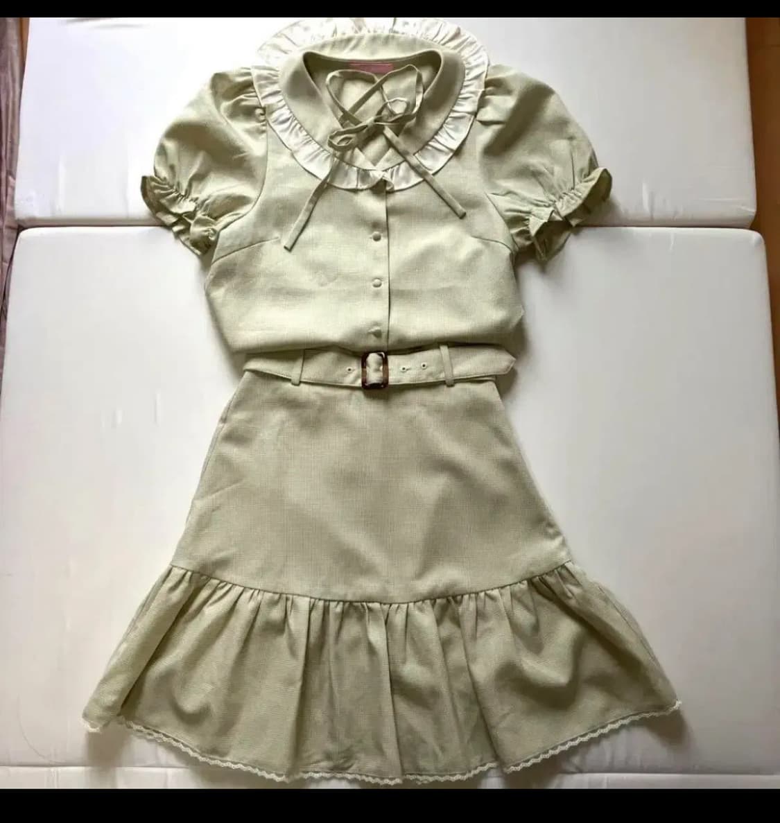 허니시나몬 반팔 셋업 판매 상품이미지1