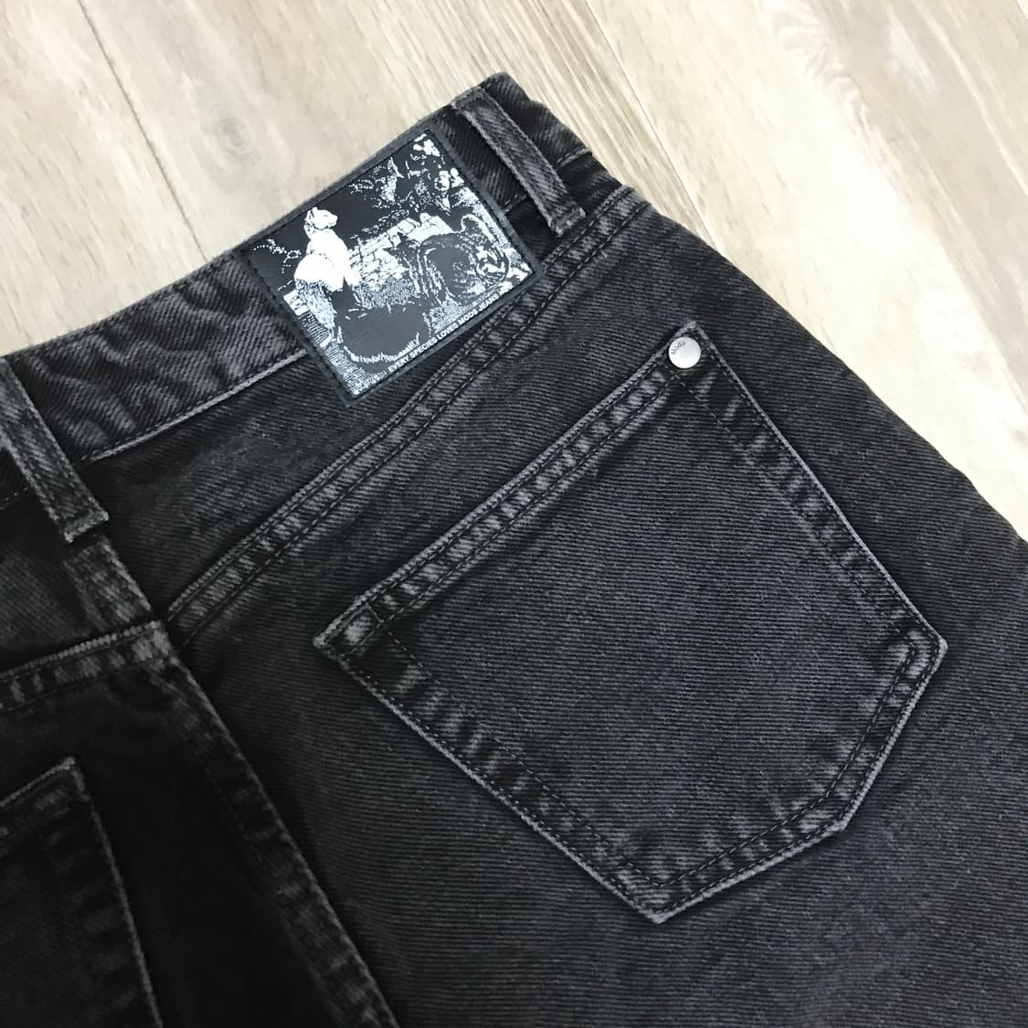 모드나인 블랙 데님 청바지 29사이즈 상품이미지3