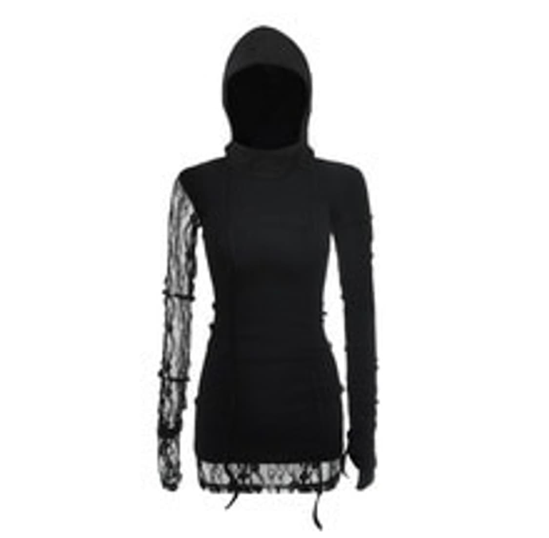 bnfrom 블랙 미니 드레스 FROM LACE HOOD OPS M 상품이미지2
