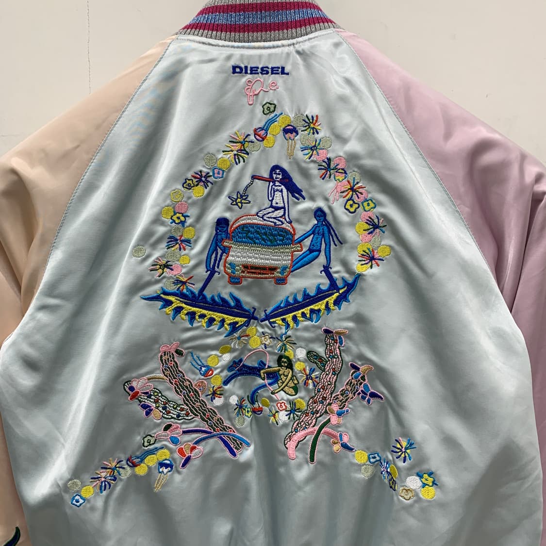 디젤 리버시블 자수워크 파스텔 스카쟌 상품이미지5