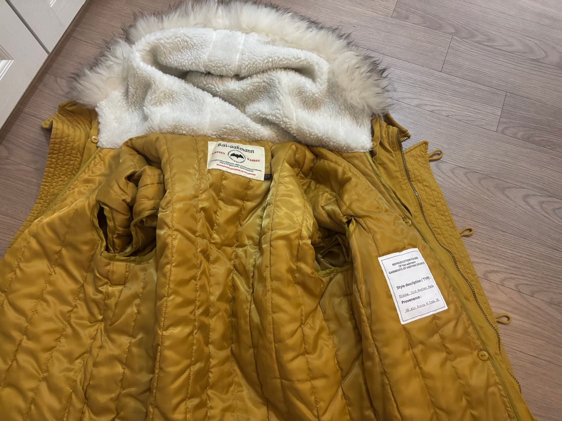 카이아크만 2way 야상패딩 여성 sm 야상 양털퍼 후드 상품이미지6