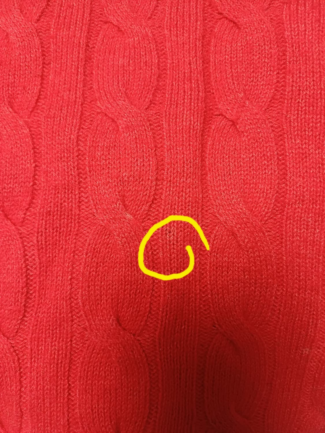 타미힐피거 케이블 니트 / 레드 / S / 정품 상품이미지8