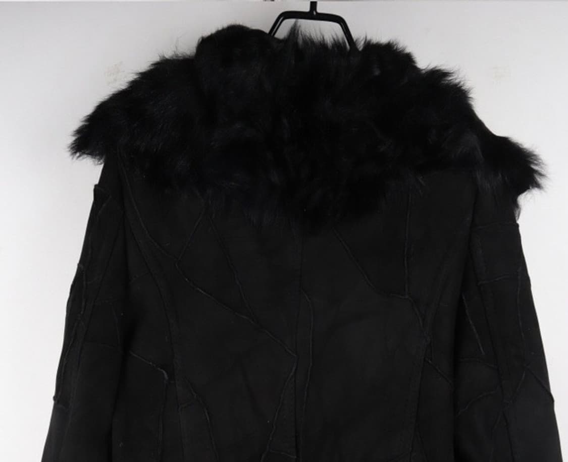 핀터깔 블랙 퍼 무스탕 상품이미지3