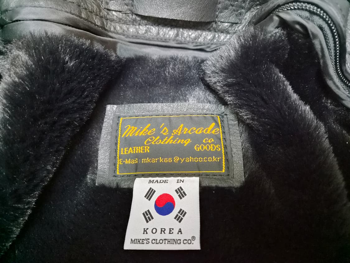 마이크클로오딩 A-2 카우하이드 100사이즈 판매 상품이미지6