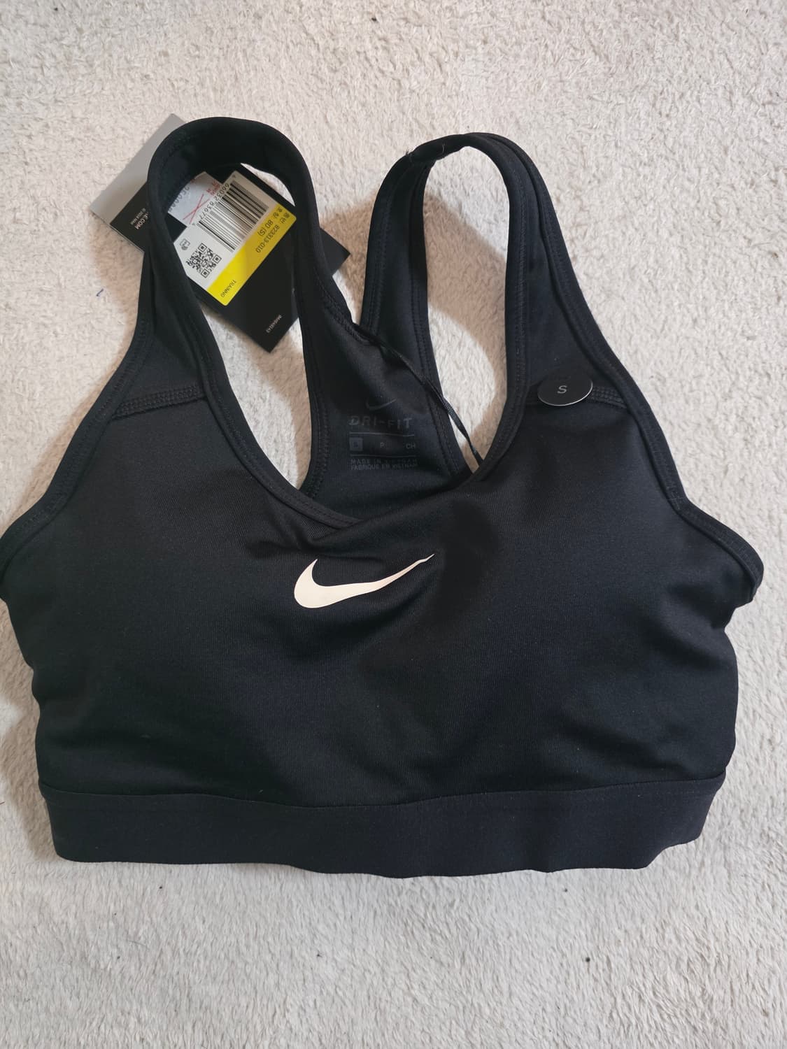 나이키 클래식 스포츠 브라 블랙 S 새상품 상품이미지1