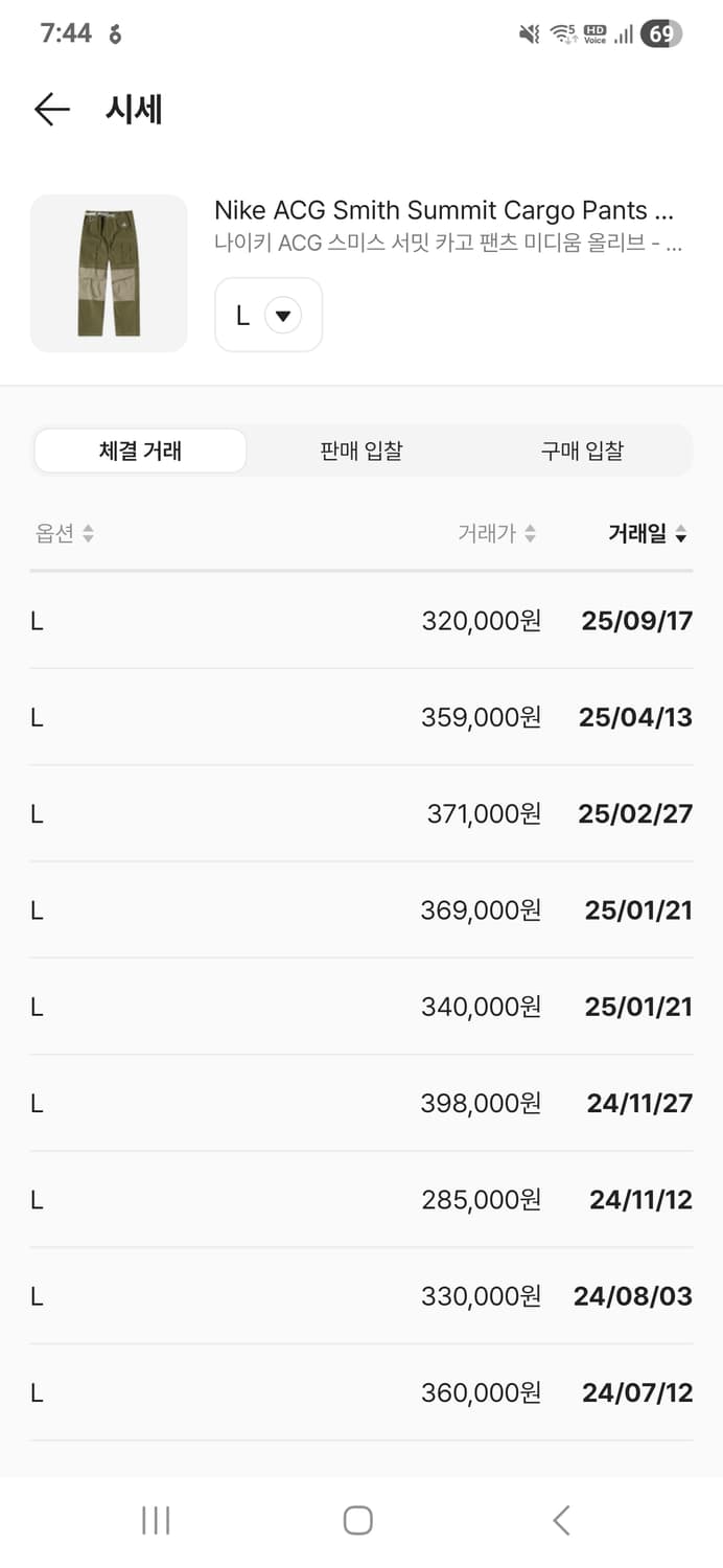 acg 스시스 서밋 해외판 올리브 l 지 판매 합니다. 상품이미지6