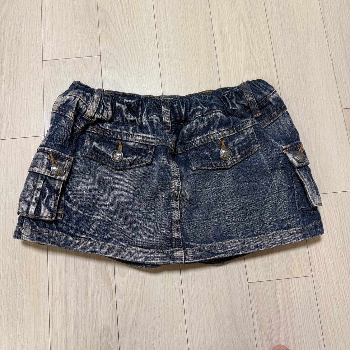 Y2k빈티지 데님 로우라이즈 스커트 상품이미지3