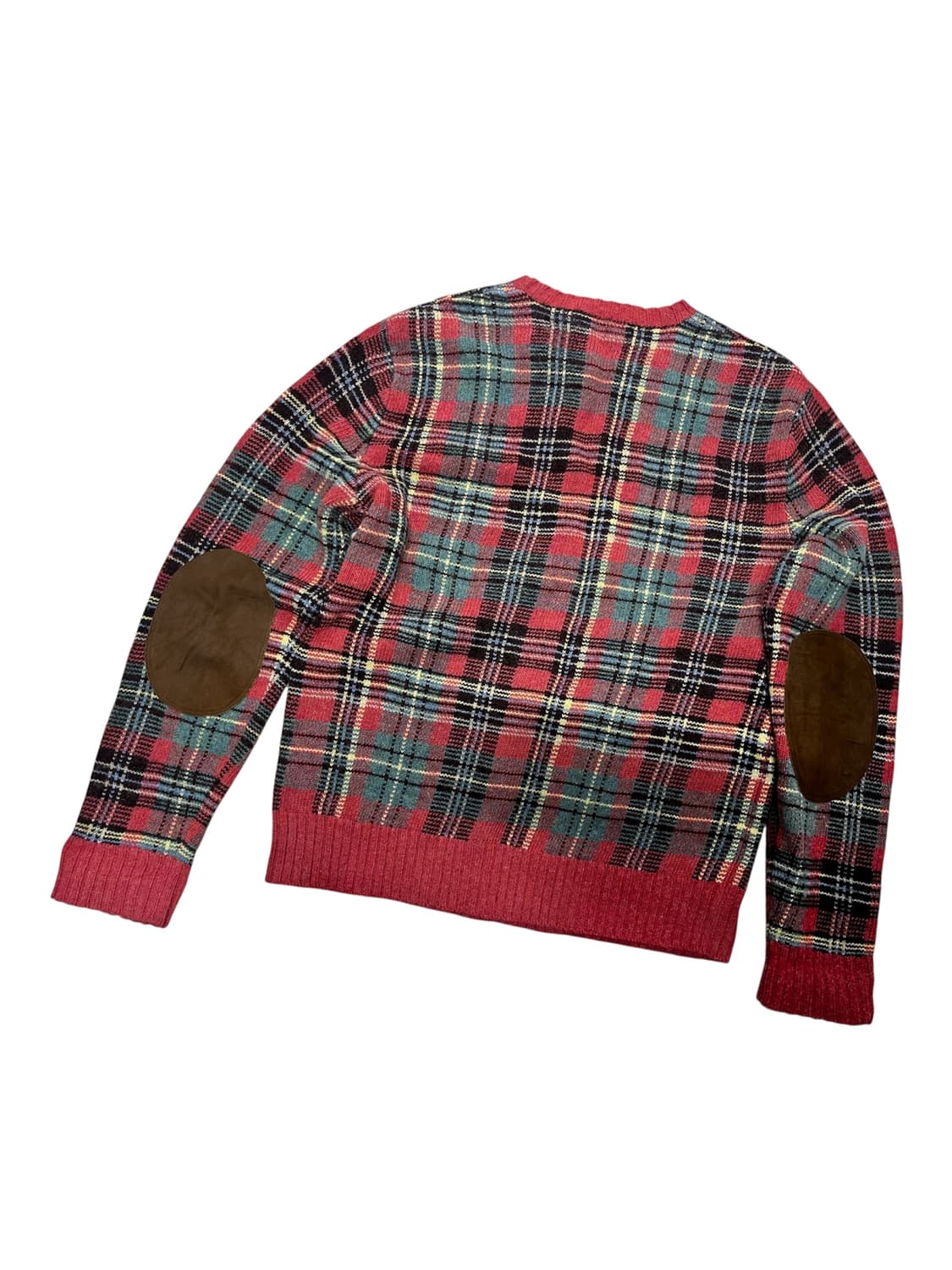 폴로랄프로렌 엘보우패치 타탄체크 니트 스웨터L 상품이미지3