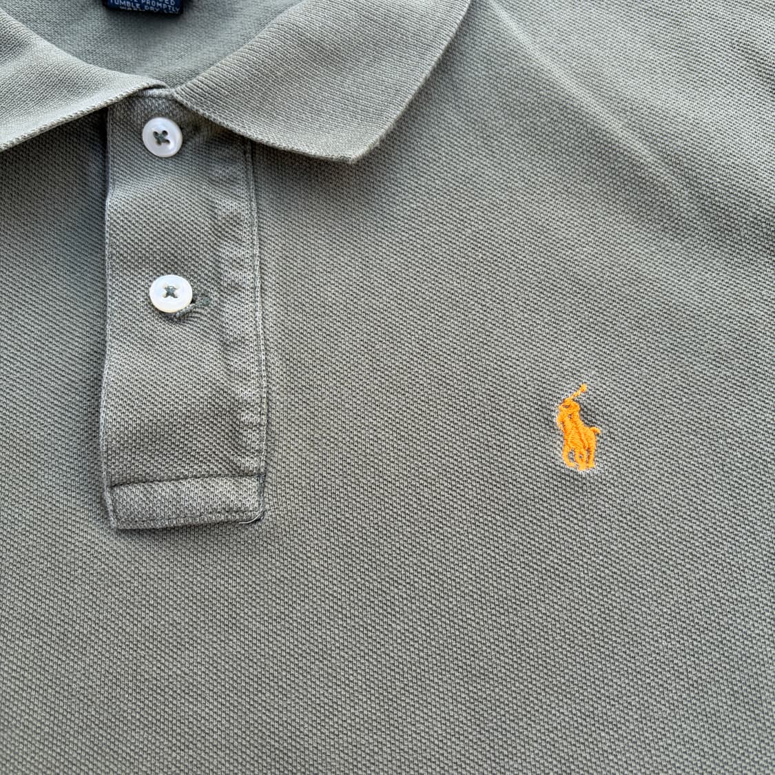 폴로 랄프로렌 올리브 카키 PK 카라 반팔 티셔츠 상품이미지3