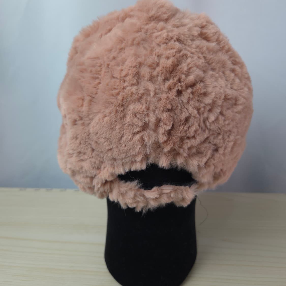 아미 핑크 퍼 볼캡 모자 상품이미지3