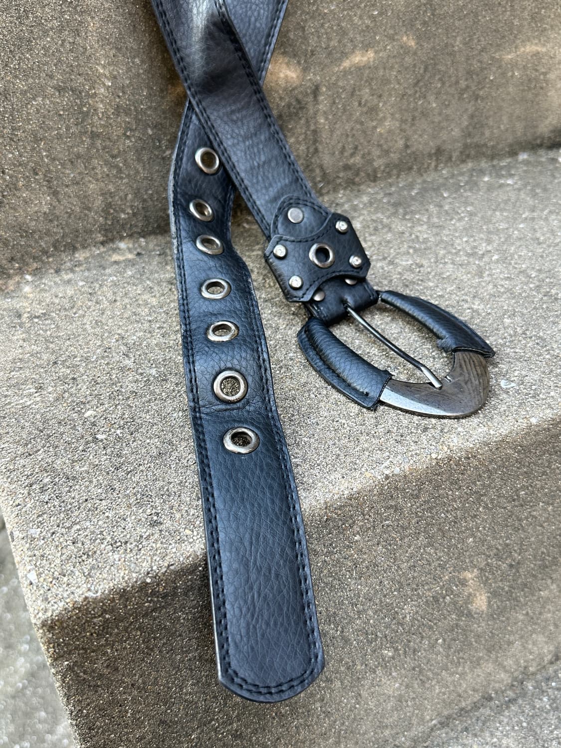 Vintage big buckle biz point belt 상품이미지3