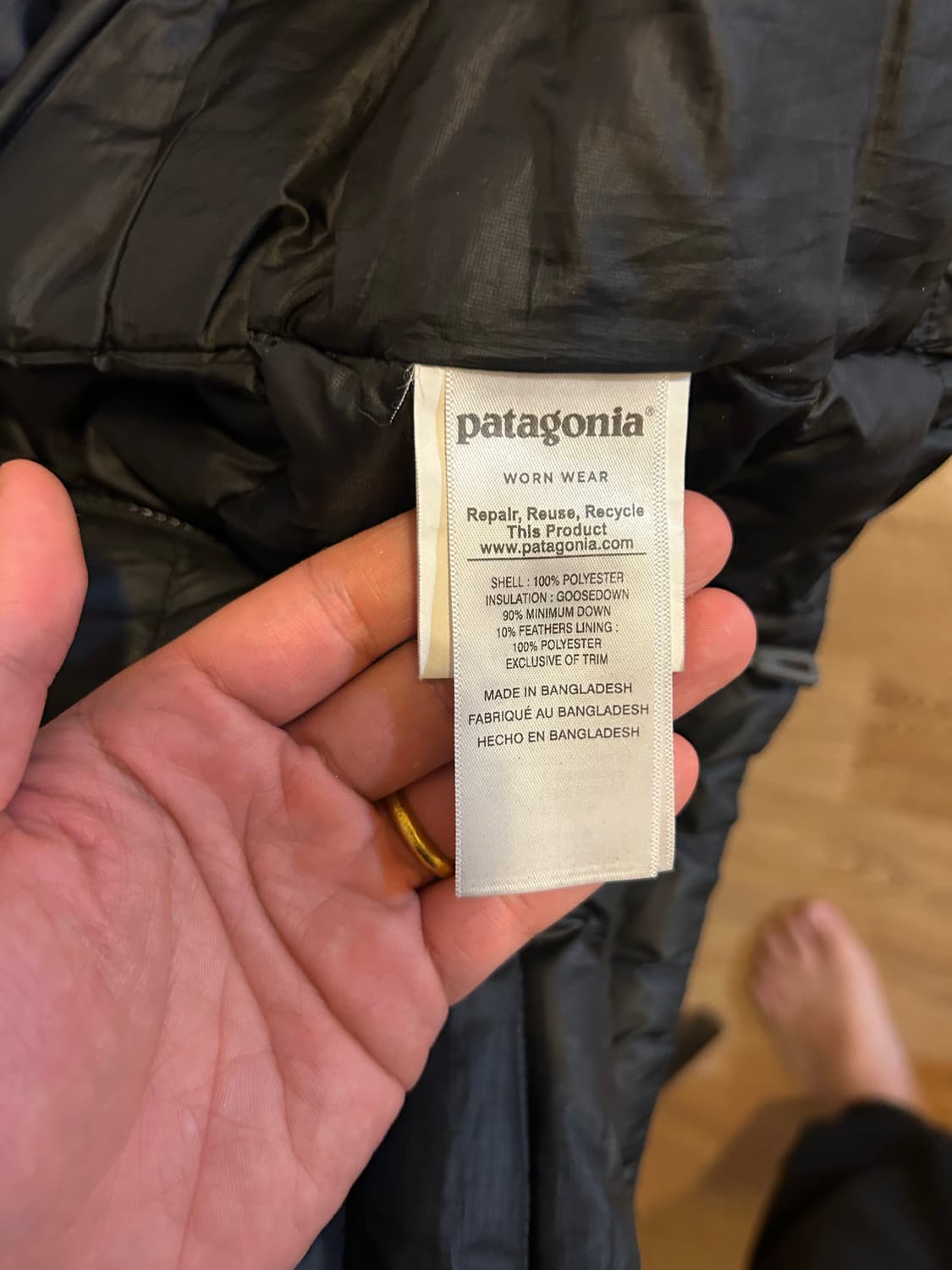 빈티지 파타고니아 다운스웨터후디 M 상품이미지4