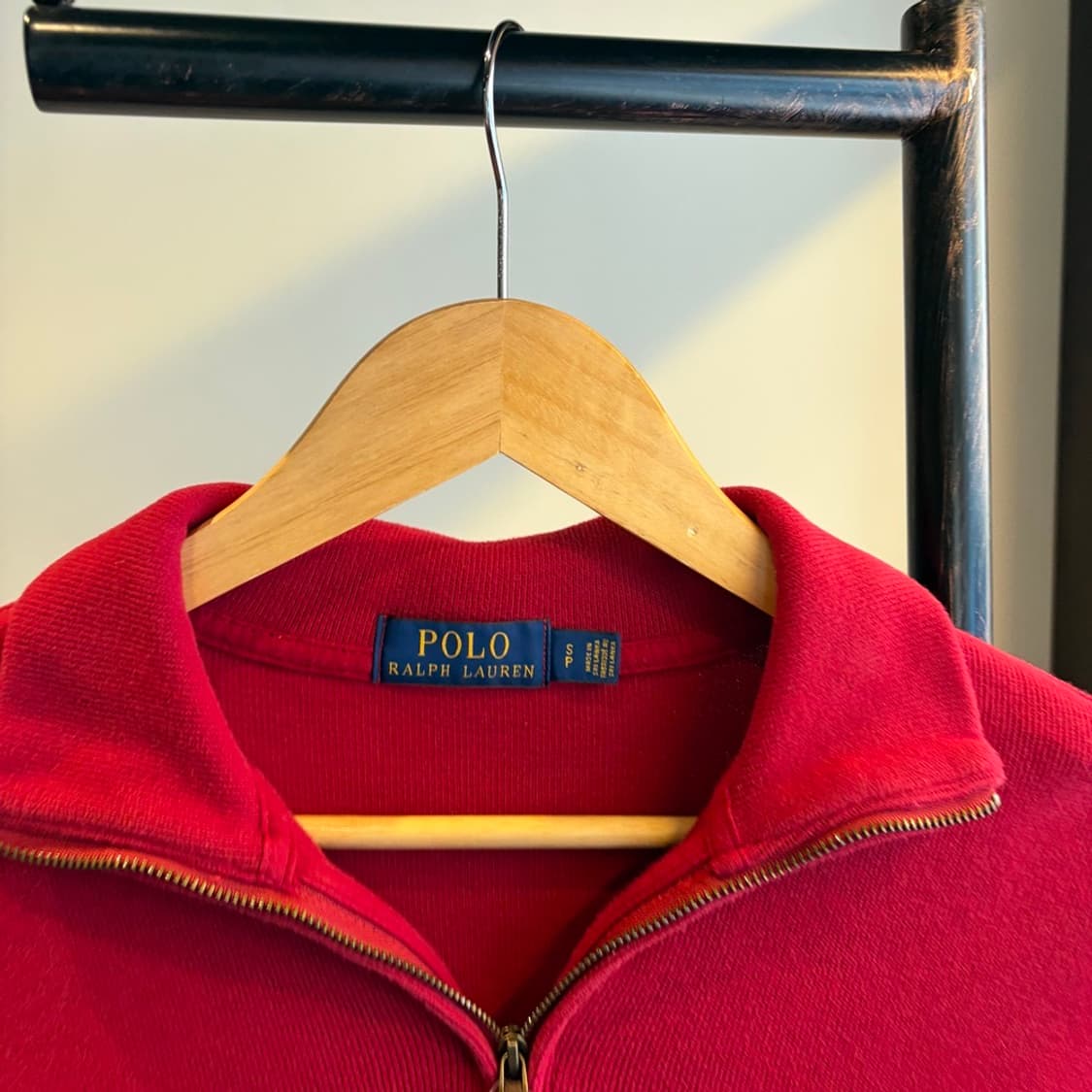 15760 - 폴로 랄프로렌 레드 반집업 니트 상품이미지5