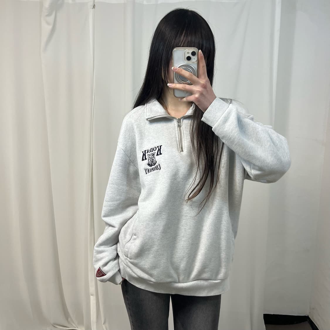 Kodak Melange Grey Anorak 상품이미지2