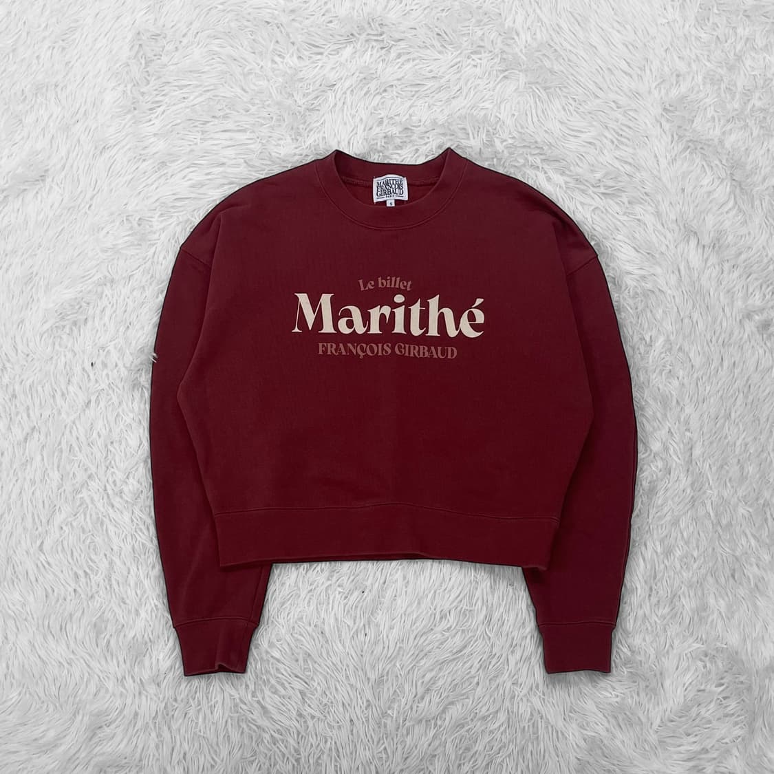 마리떼프랑소와저버 스펠 로고 크롭 맨투맨 상품이미지2