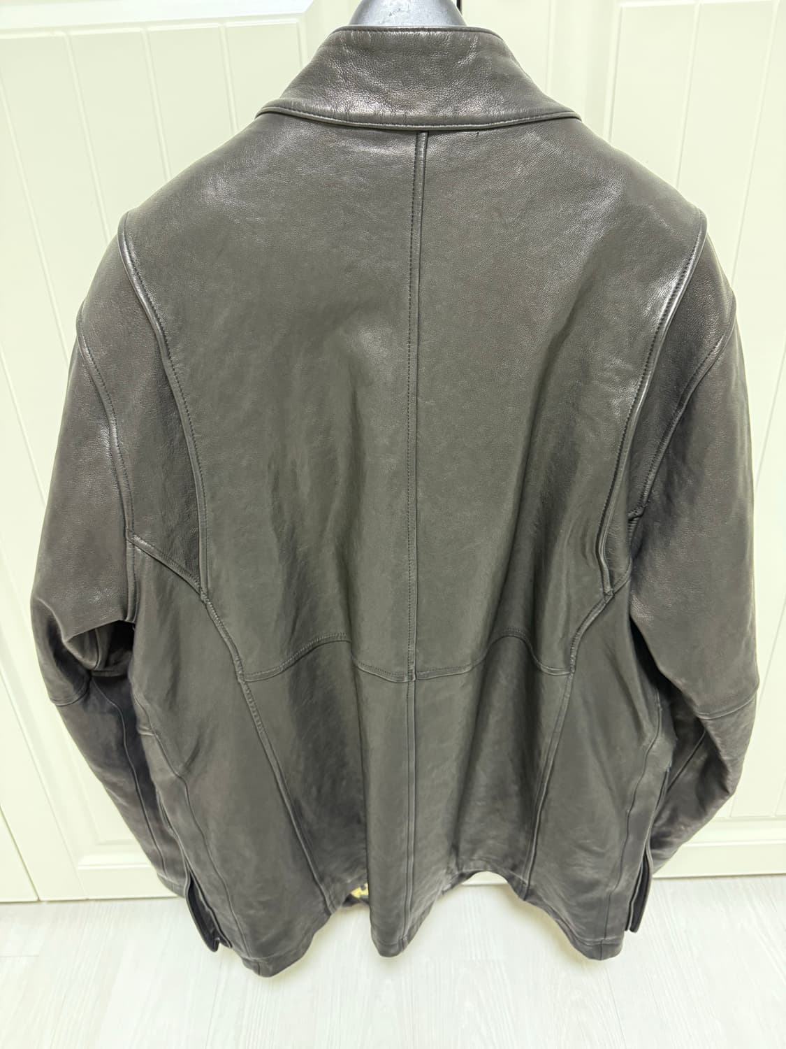 블랙아웃 블랙 바이커 가죽자켓s 상품이미지2