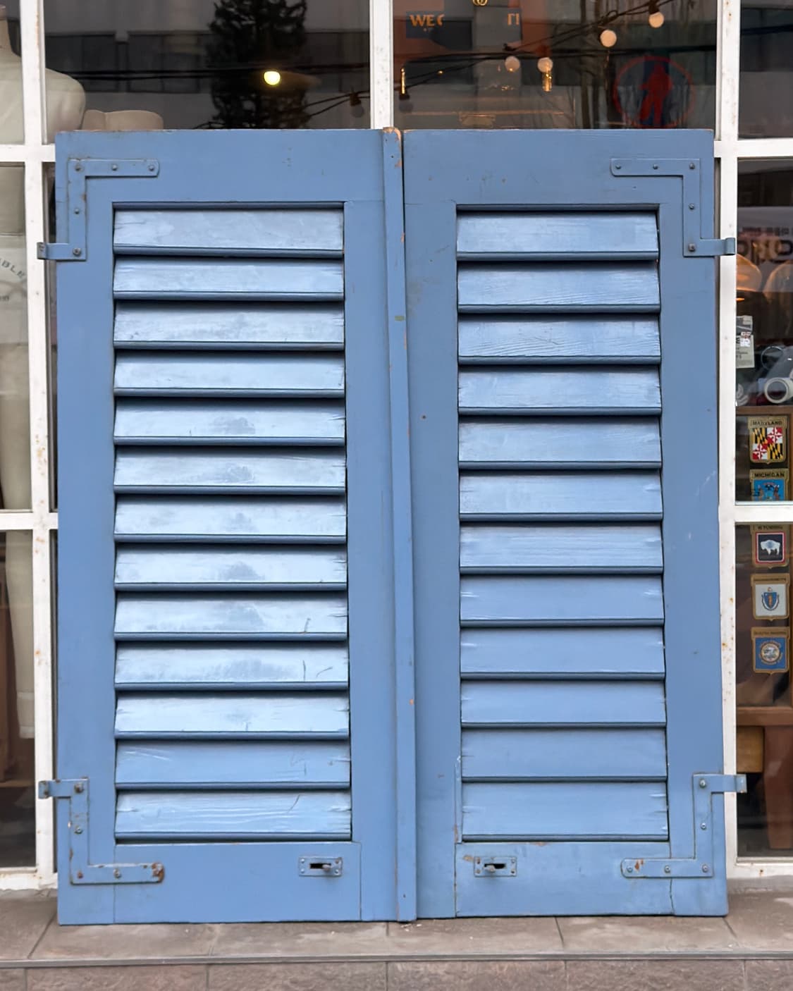 빈티지 소품 유럽 갤러 루버셔틀 윈도우 상품이미지2