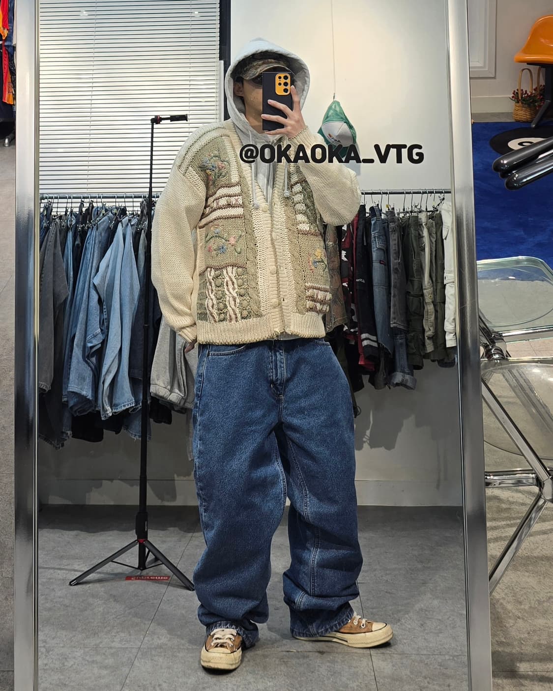 90's LECAF TURBO Z  플라워 가디건 상품이미지3