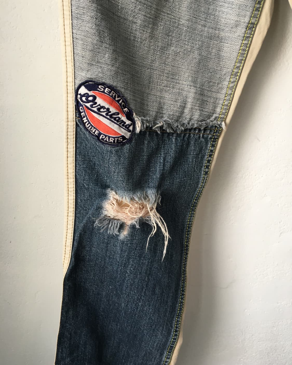 Damage pocket patch point denim pants 상품이미지5