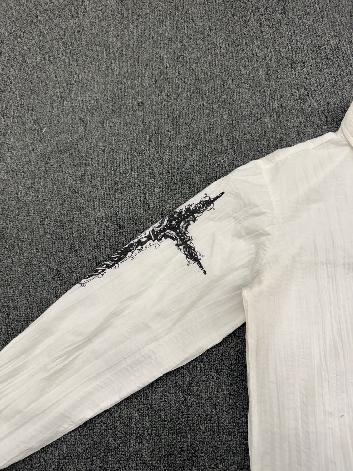 S)Pop Icon 빈티지 자수 프린팅 긴팔셔츠 상품이미지3