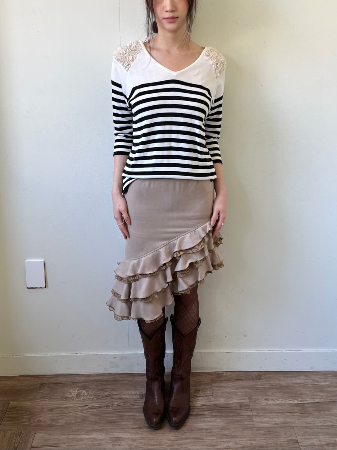 Ryu Ryu 언발란스 스커트 상품이미지7