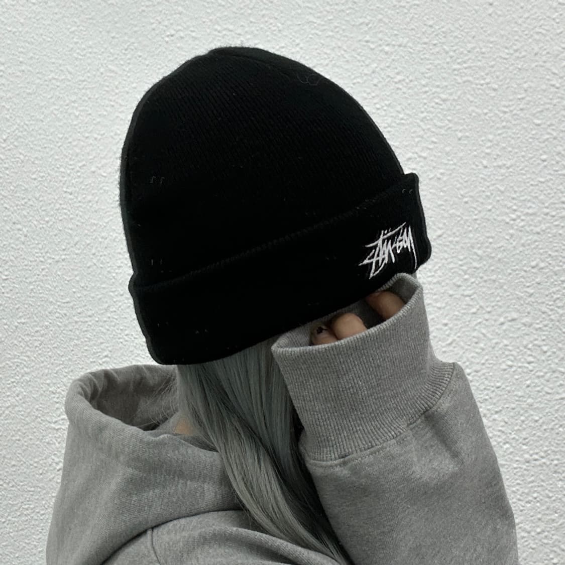 스투시 블랙 비니 상품이미지2