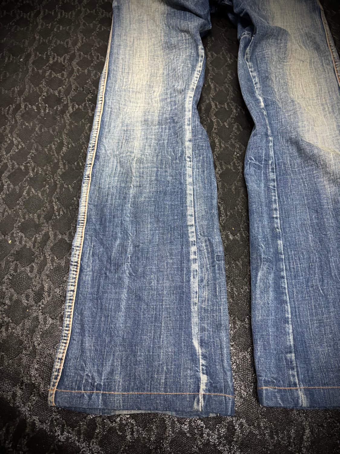 “Vintage” Y2K Crack Washing Botts cut Pa 상품이미지5