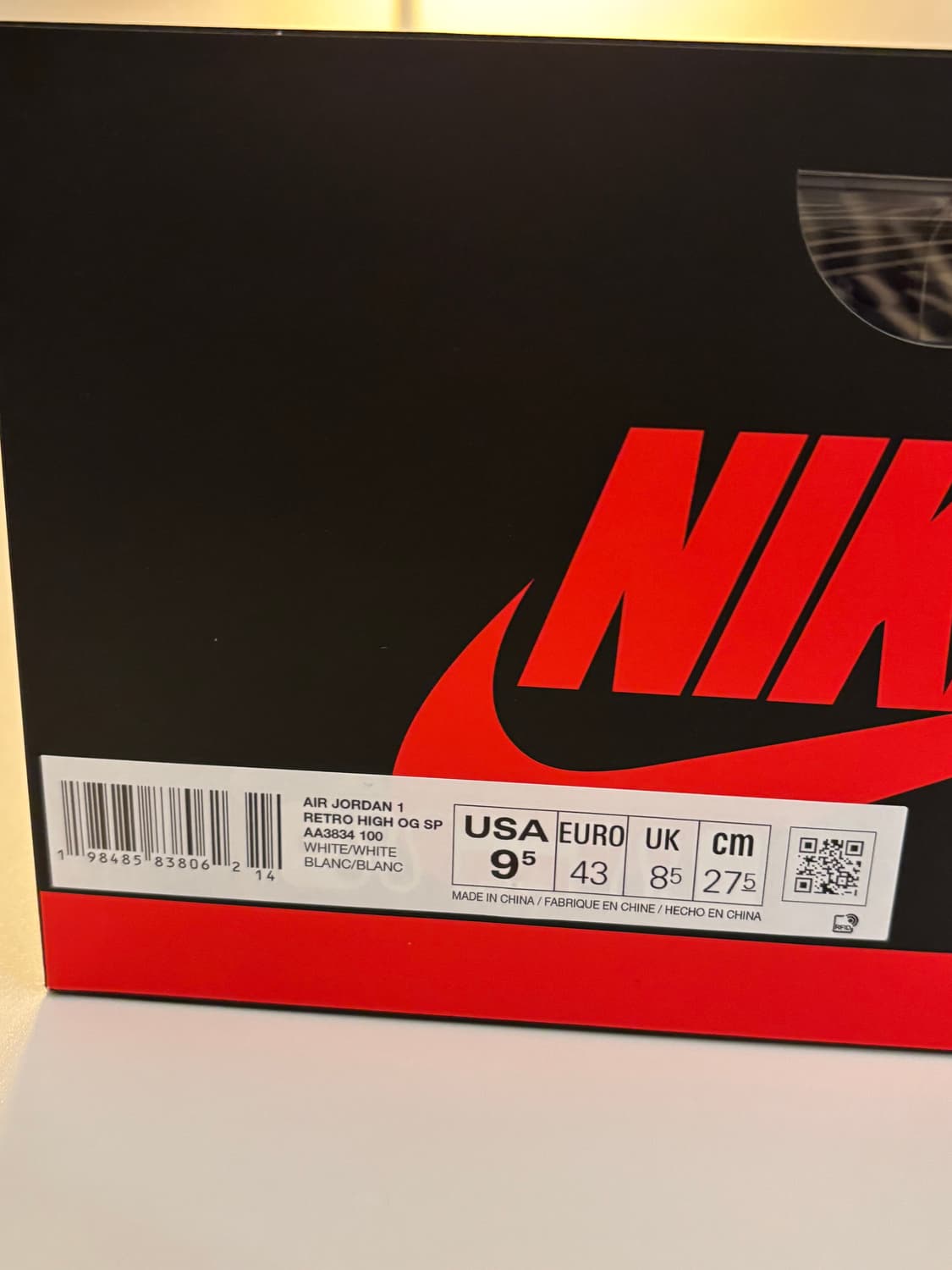 나이키 조던1 버질아블로 아카이브 v.a.a 상품이미지5