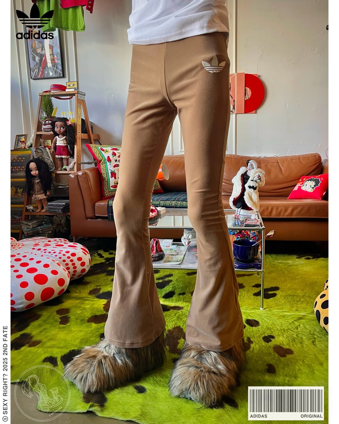 Adidias Velour Bell-Bottom Track Pants 상품이미지1