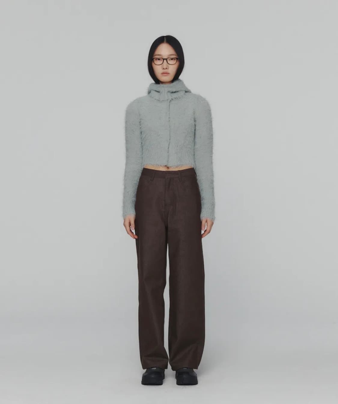 아모멘토 COLORED STRAIGHT FIT DENIM_BROWN 상품이미지4