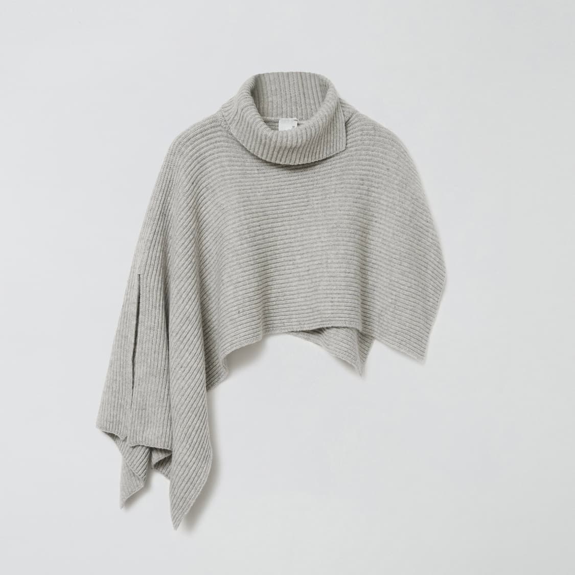 마조네 울 터틀넥 케이프 MELANGE 상품이미지1