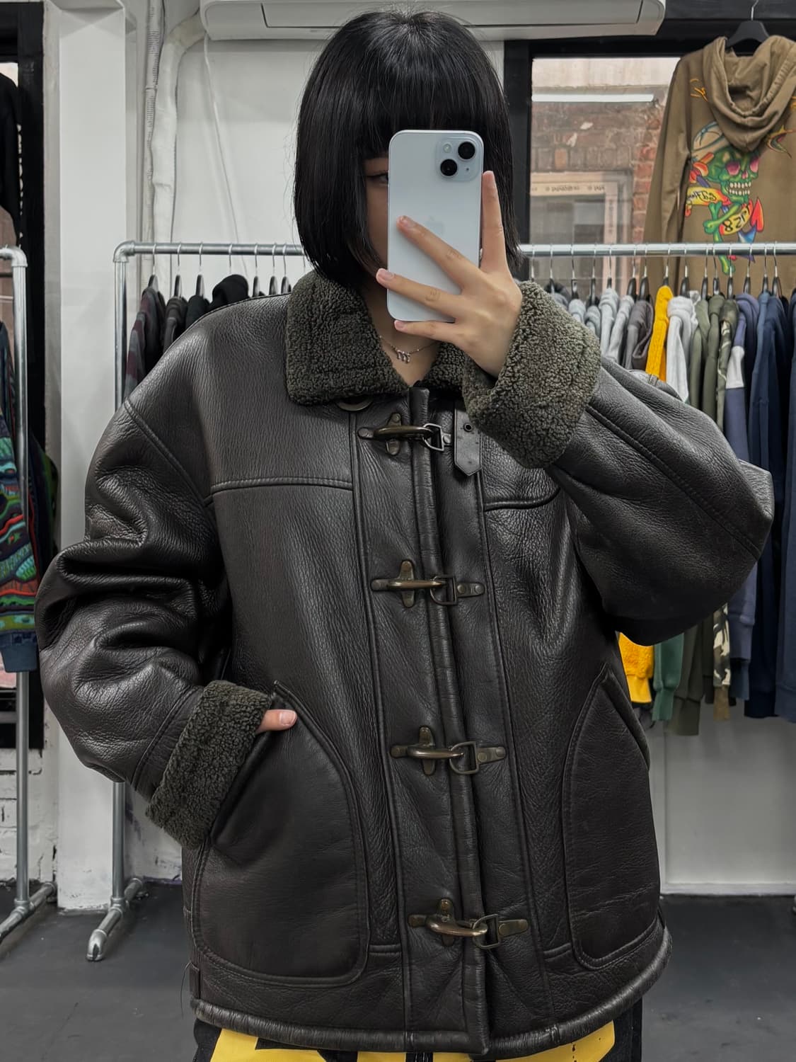 VTG 파이어맨 소가죽 무스탕 자켓 상품이미지3