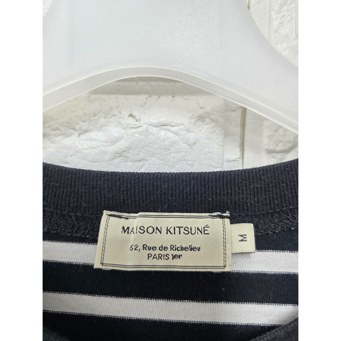 택포// 메종키츠네 스트라이프 긴팔 티셔츠 M 상품이미지2