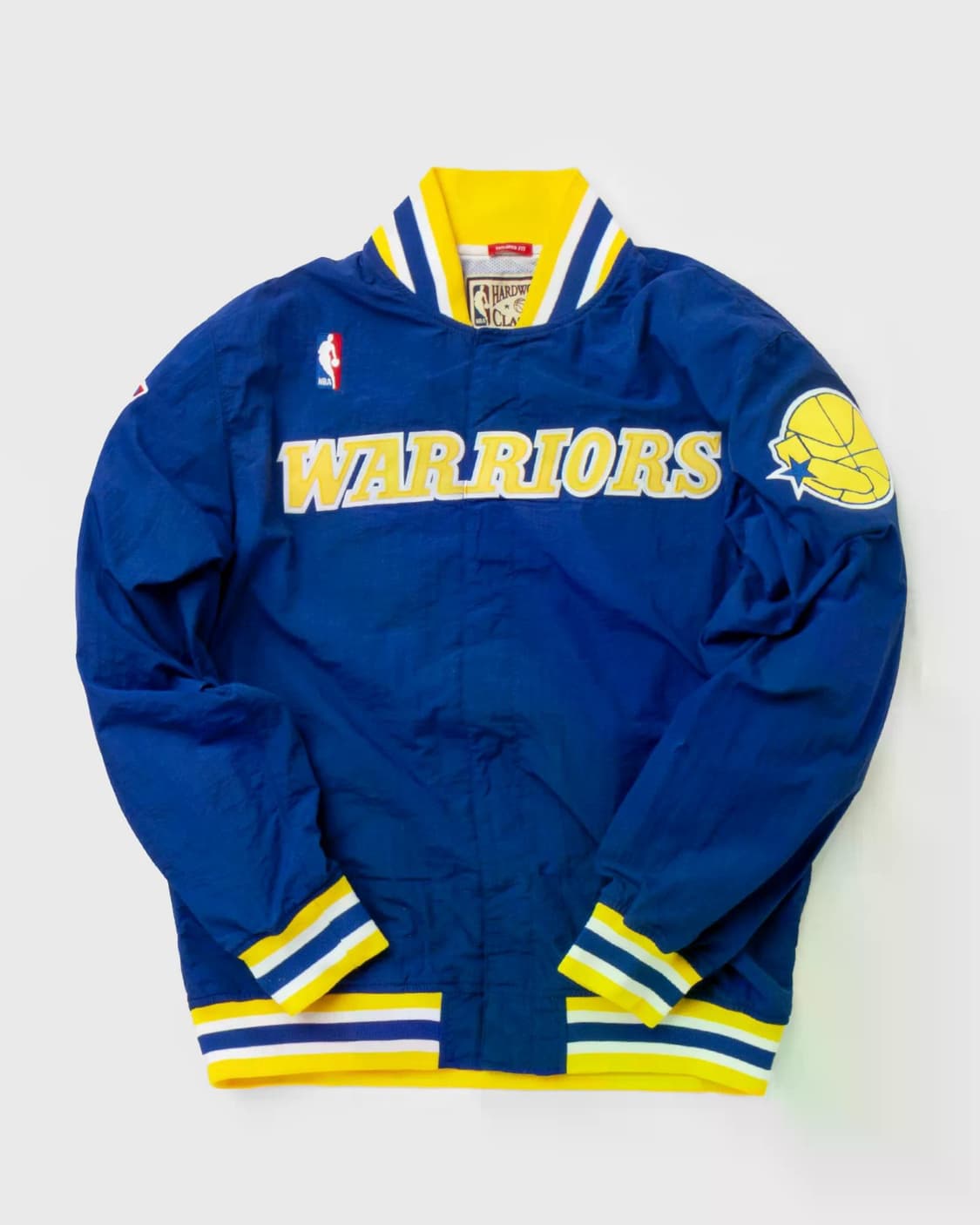 [L]미첼앤네스 골든스테이트 워리어스 어센틱 웜업 자켓 상품이미지5