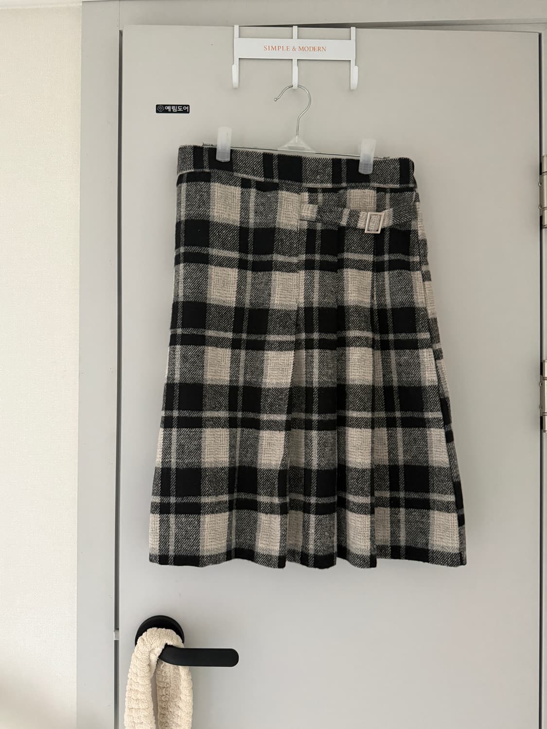 육육걸즈 체크 치마 상품이미지1