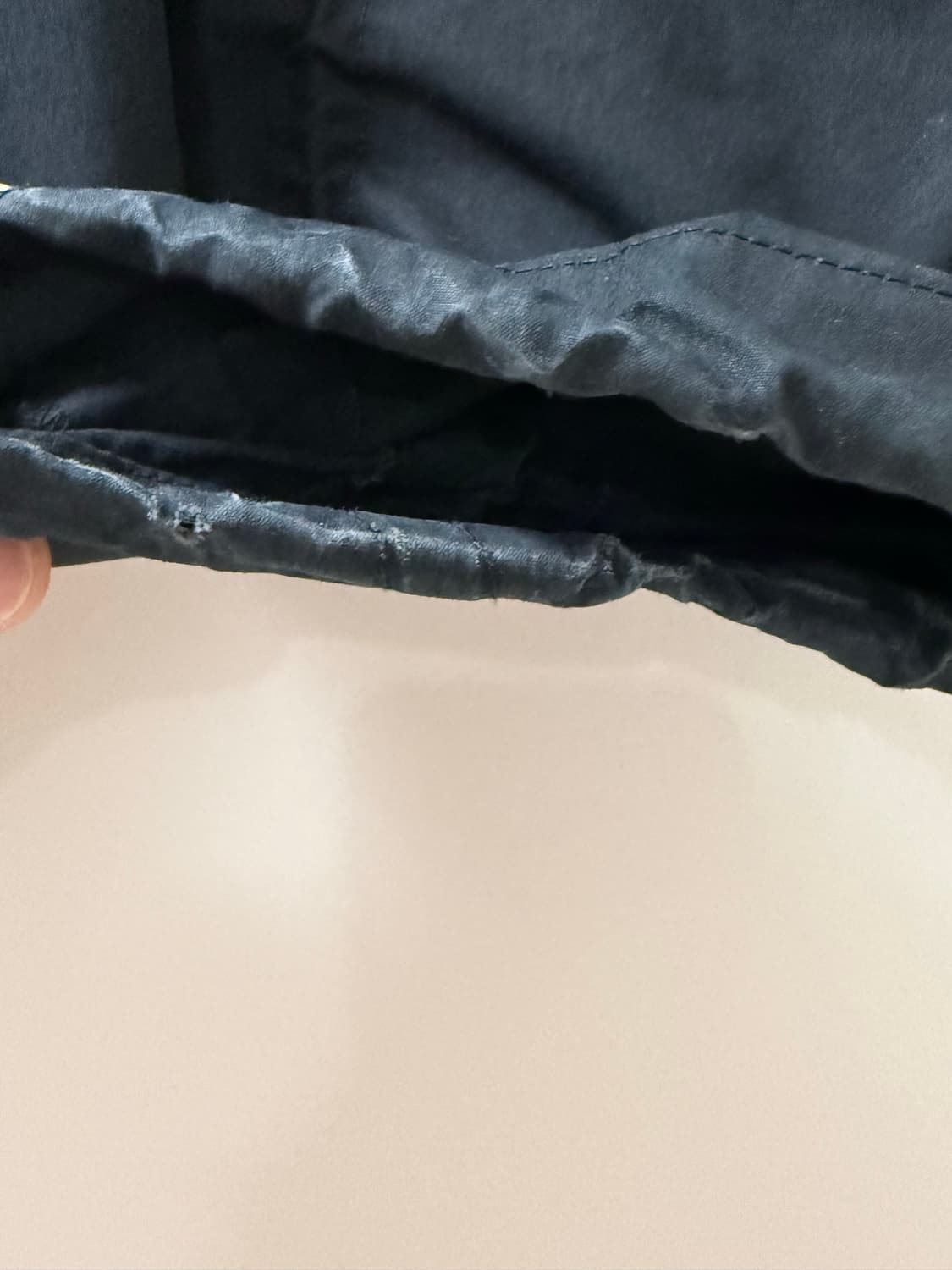 준지 24FW 브러쉬드 코튼 퍼커링 팬츠 블랙 52 상품이미지7