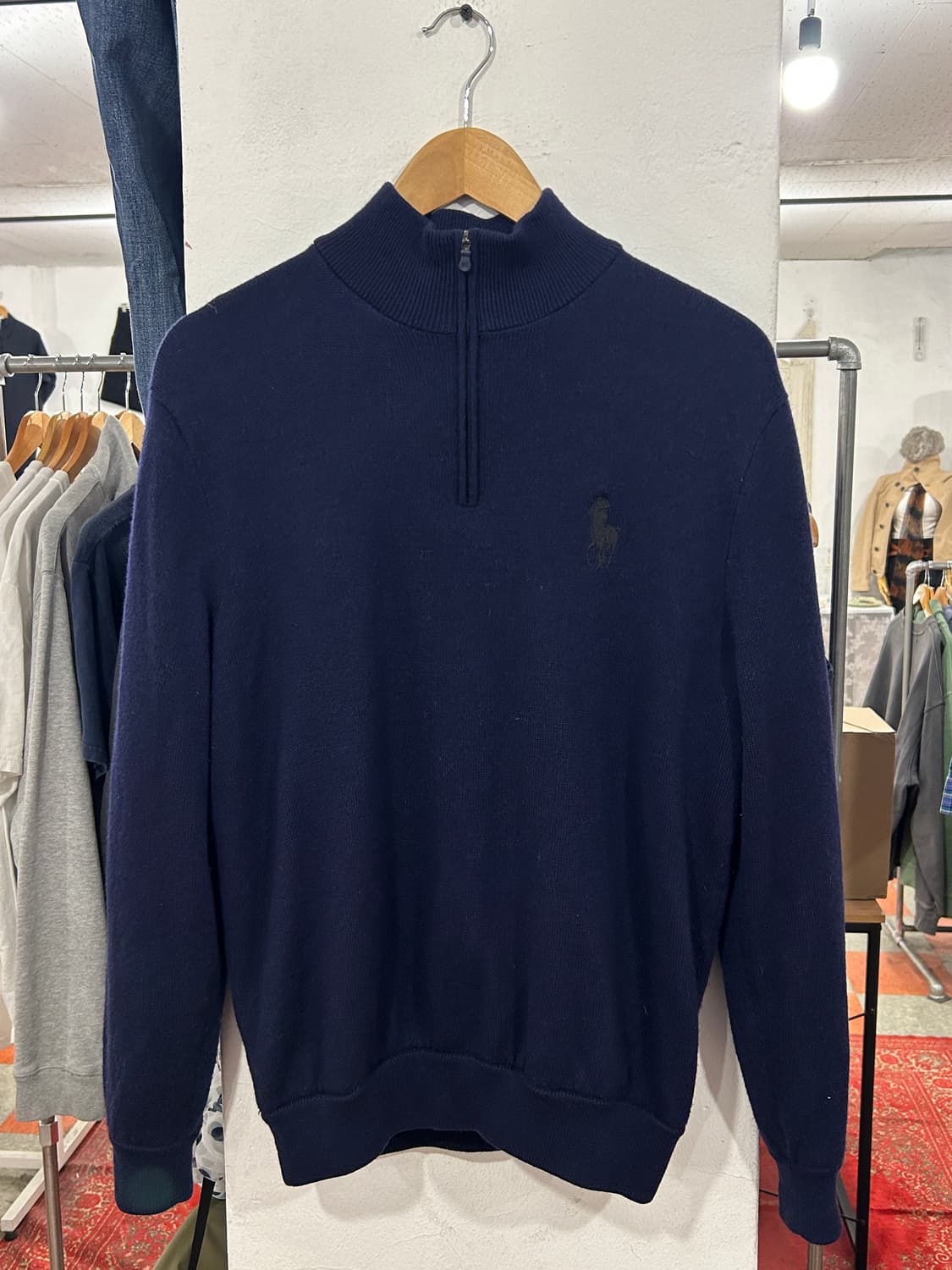 폴로 골프 반집업니트 상품이미지1