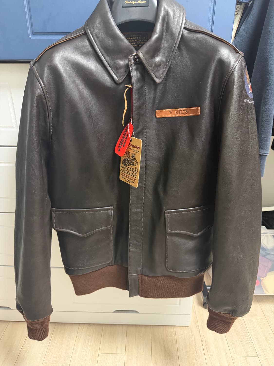 리얼시몬스 a2 말가죽 토이즈 맥코이 복각자켓 38사이즈 새제품 상품이미지8