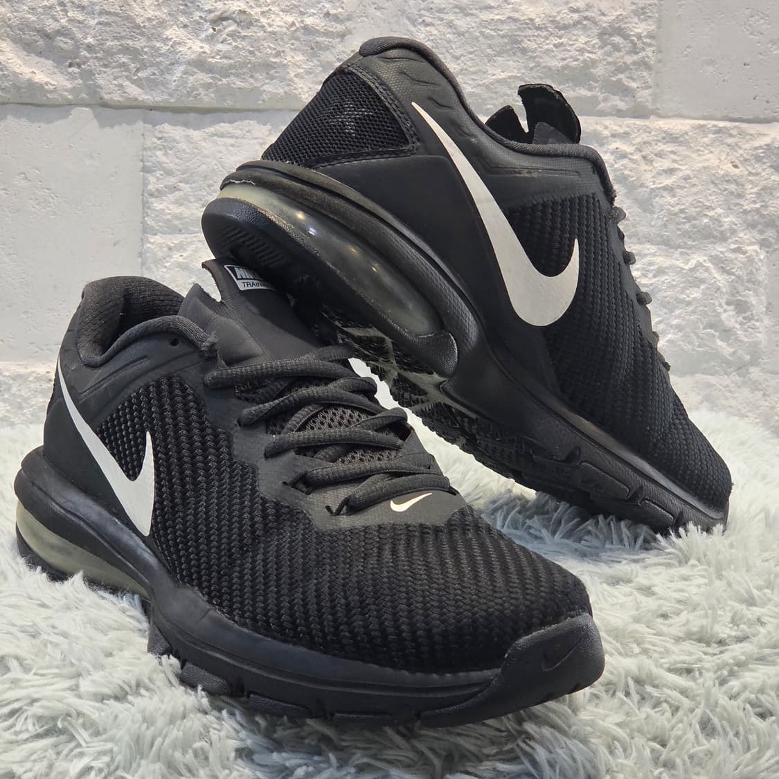 4q-22:나이키 에어맥스 블랙 트레이닝 스니커즈 (24cm) 상품이미지4