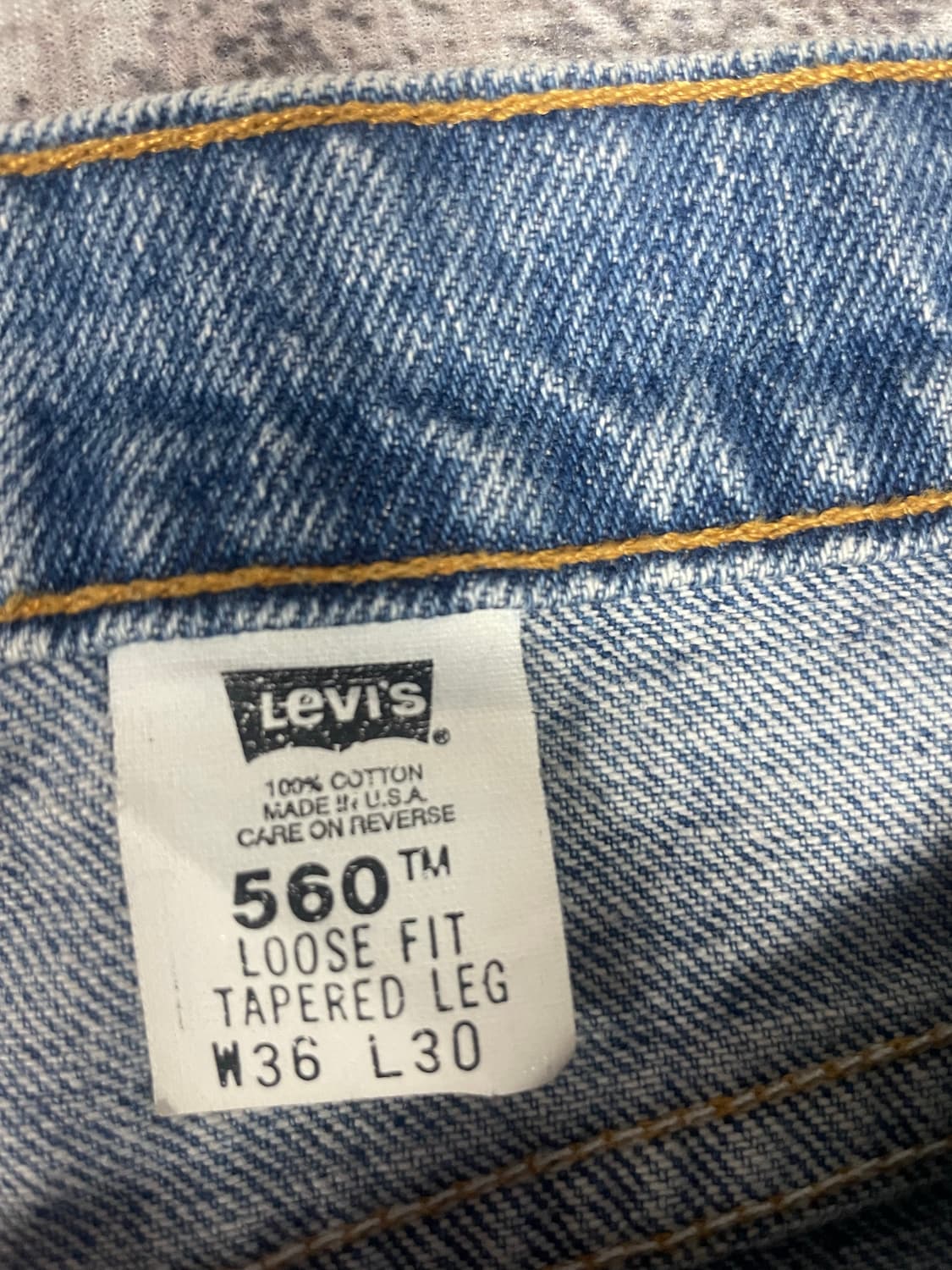 MADE IN USA Levis 560 7부컷팅 상품이미지4