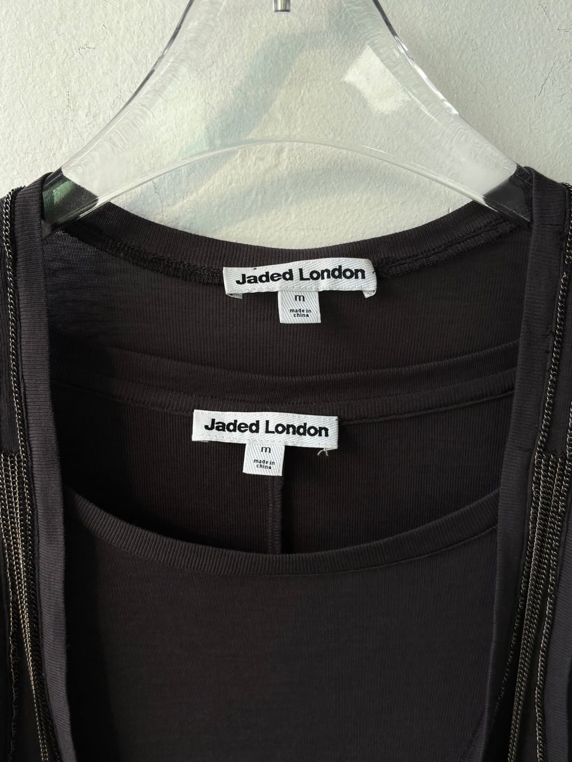 제이디드 런던 더블 레이어드 체인 롱슬리브  상품이미지5