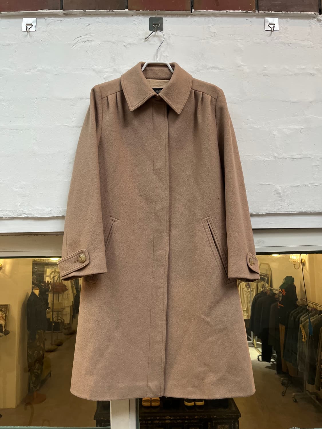 APC 베이지 울 코트 Women S 상품이미지1