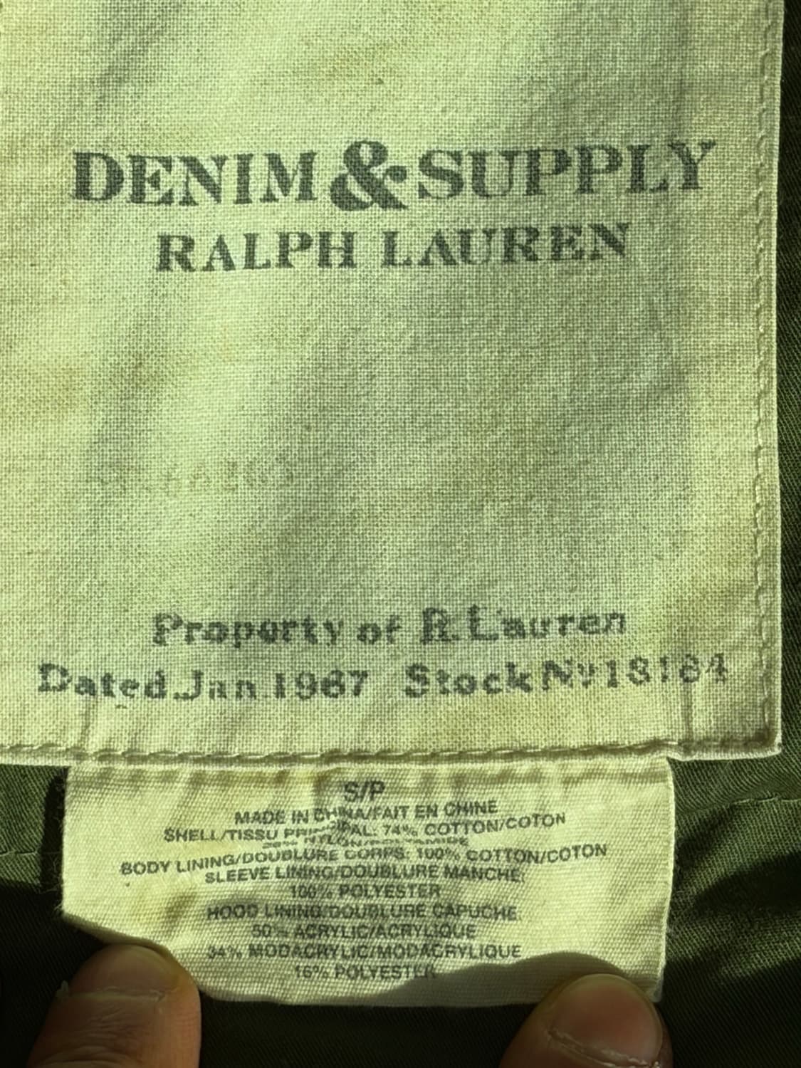 D&S Ralph Lauren 레오파드 N3B 밀리터리 야상 패딩 파카 상품이미지7