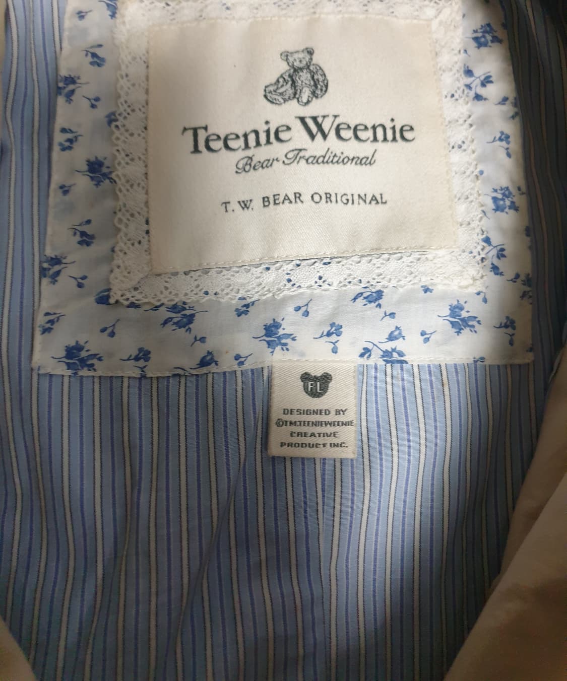 티니위니 슬림핏 벨티드 트렌치코트 베이지 (F) 상품이미지2