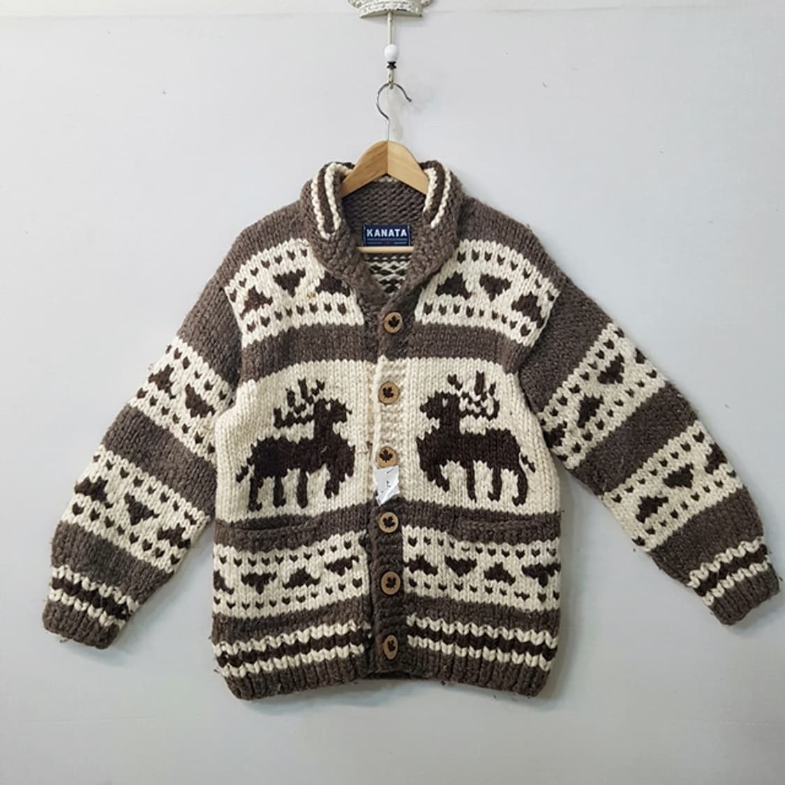KANATA 코위찬 헤비 울 니트 자켓 상품이미지1