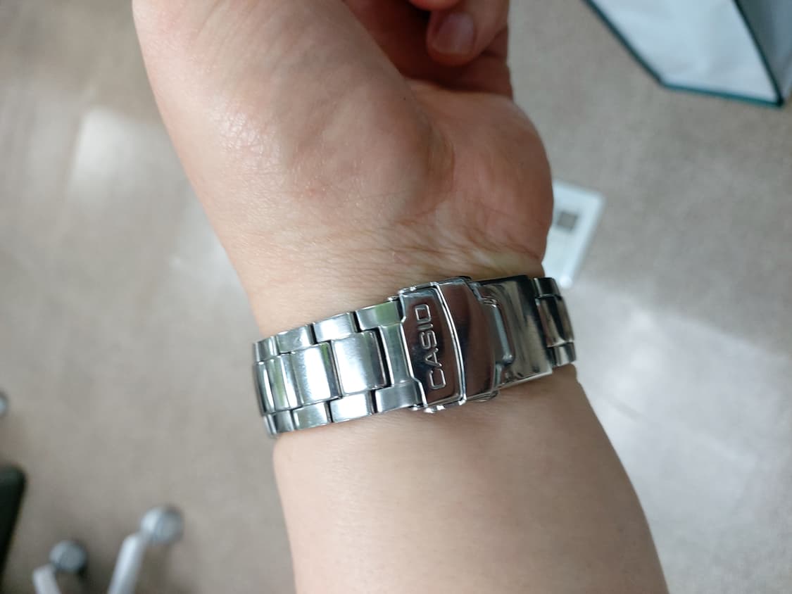 카시오 에디피스 오렌지 메탈 시계 상품이미지5