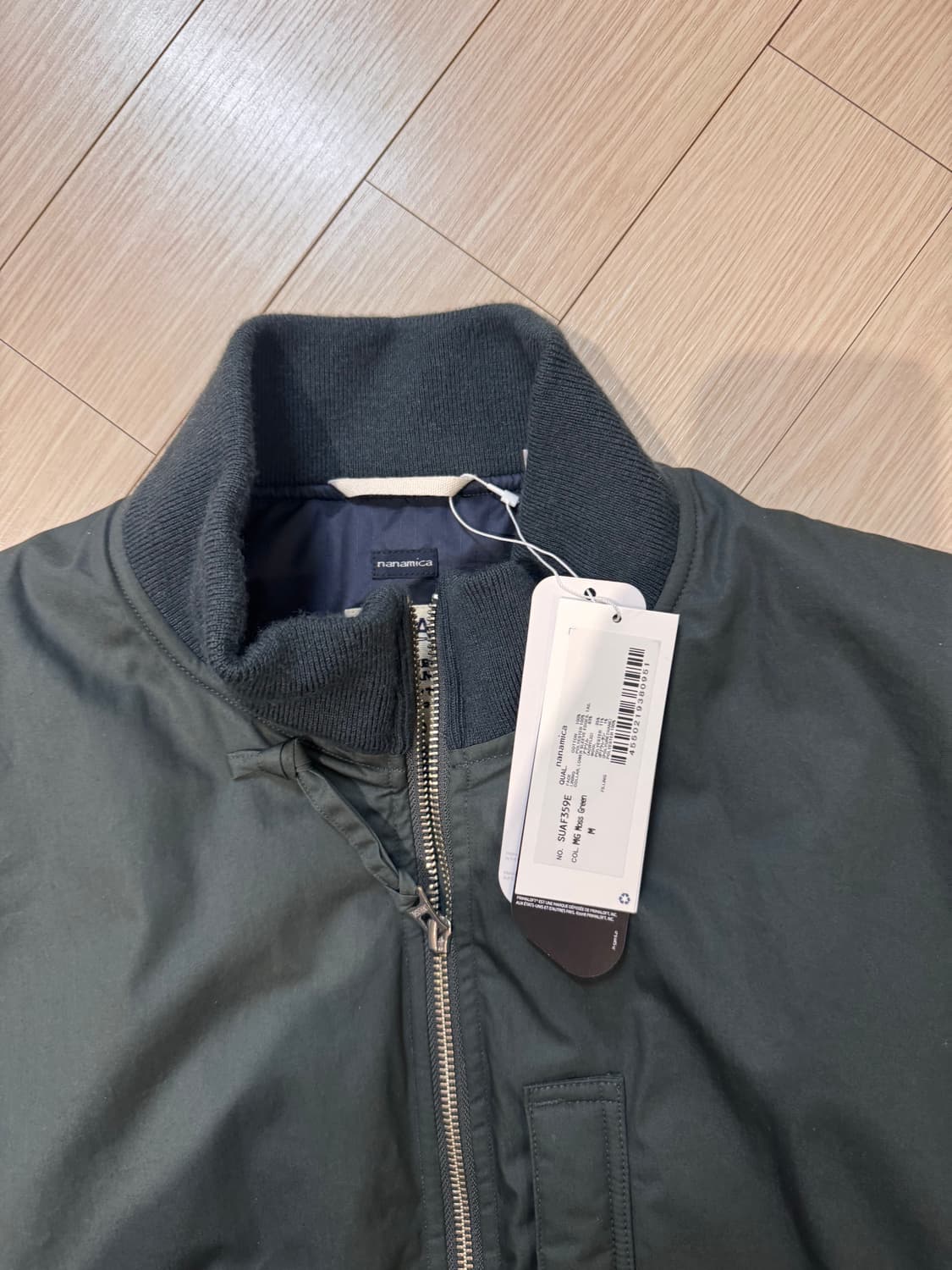 나나미카 인슐레이션 바시티 자켓 모스그린 상품이미지3