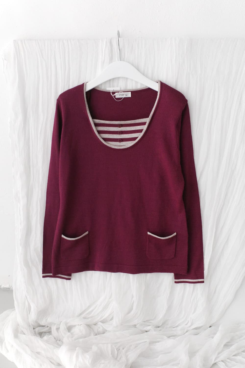 layered stripe knit 상품이미지1